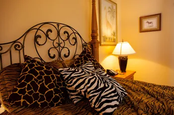 Safari Bungalow with authentic African safari decorations